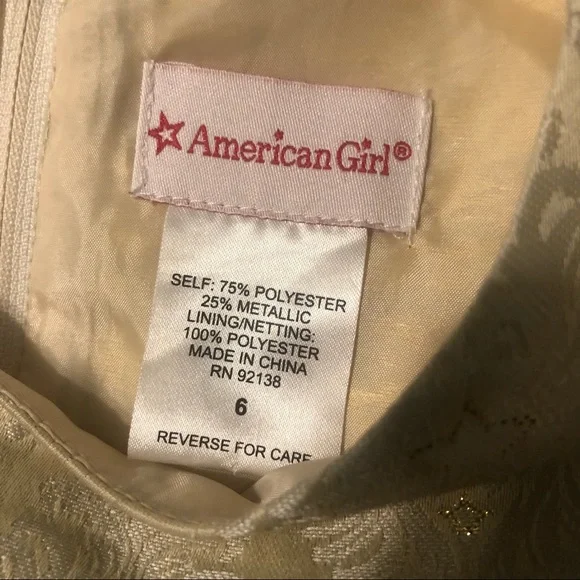 American Girl Gold Dress - Picture 6 of 7